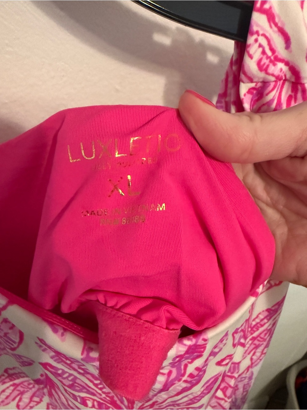 Lilly Pulitzer Pink Leaf-Print Athletic dress - Picture 2 of 2